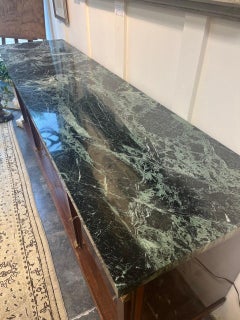 20th Century French Empire Style Enfilade w/ Verde Marble Top