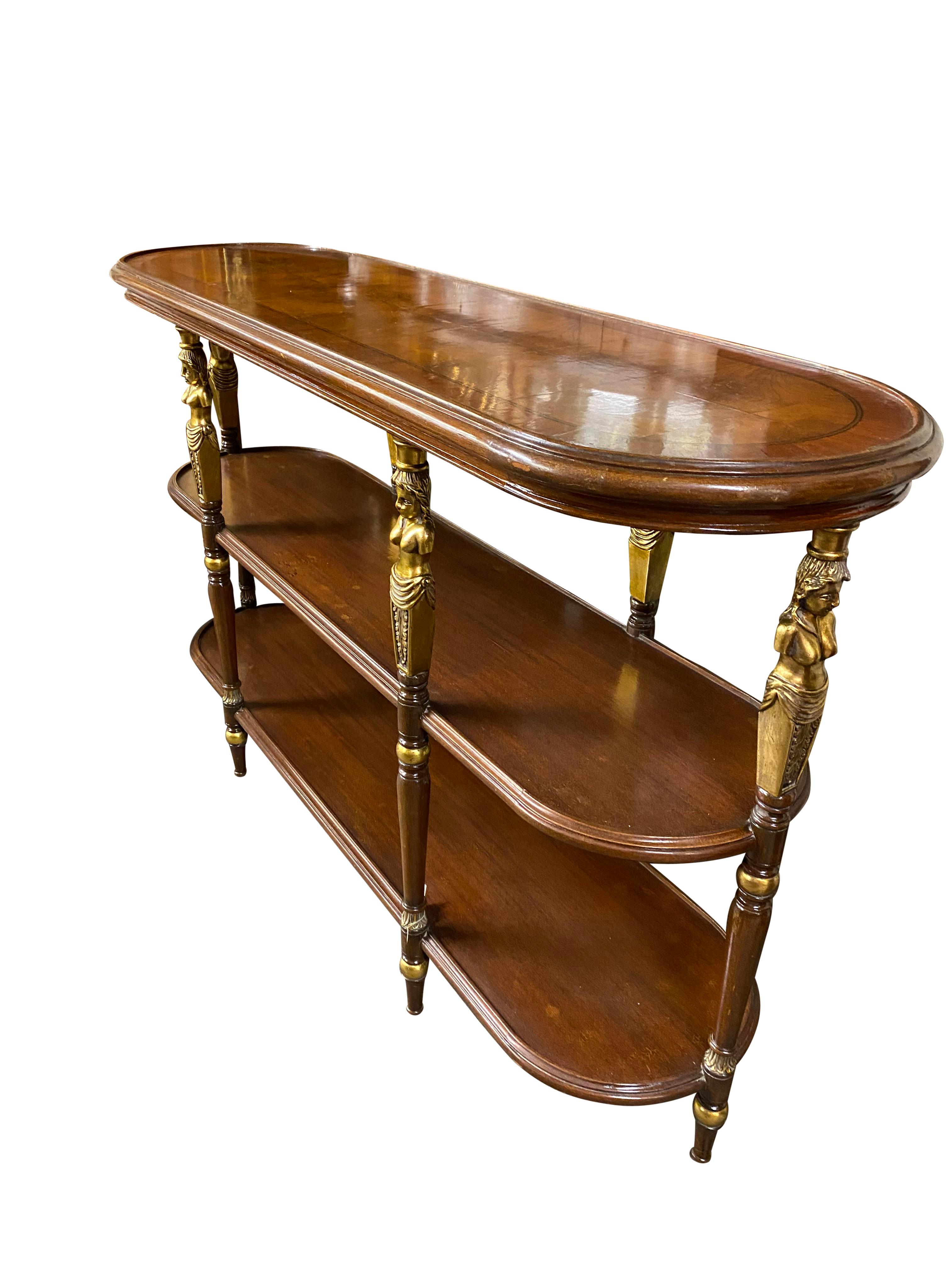 20th Century French Empire Style Open Bookcase/Etagere Tiered Table For Sale 9