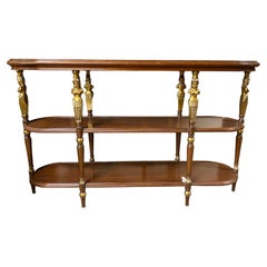 20th Century French Empire Style Open Bookcase/Etagere Tiered Table