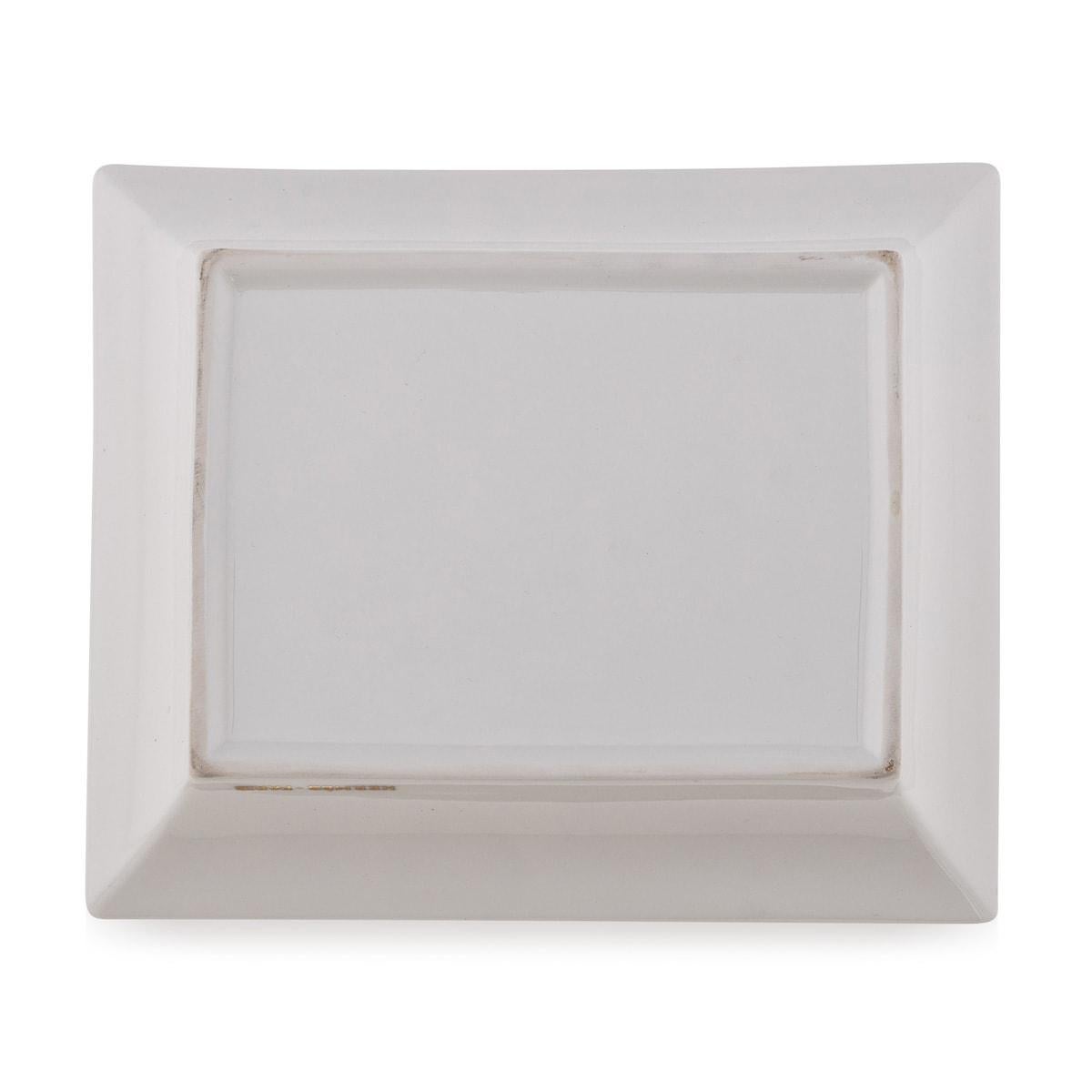 20th Century French Equestrian Theme Ceramic Ash Tray By Hermes 2