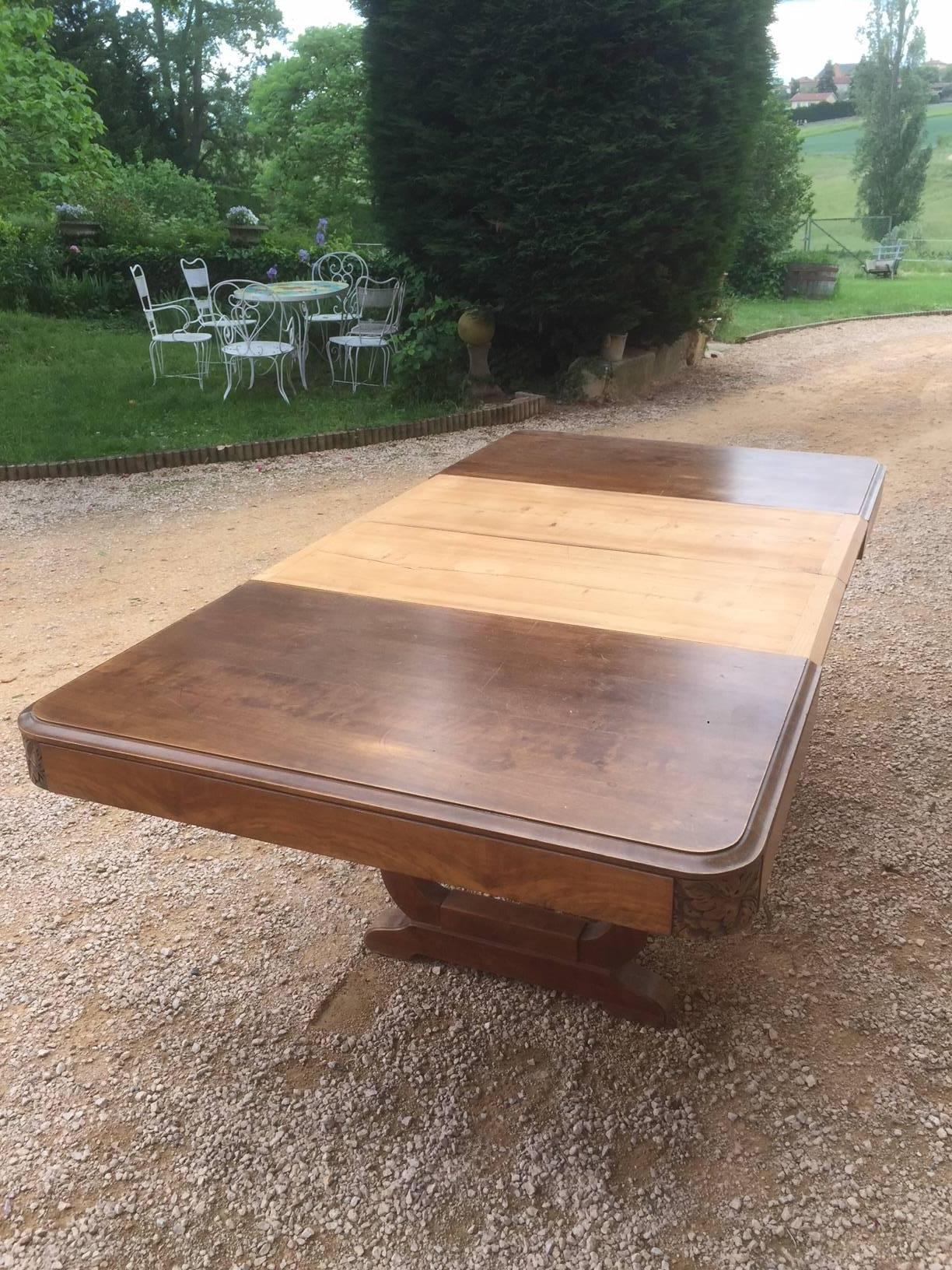20th Century French Extending Table, 1940s 6