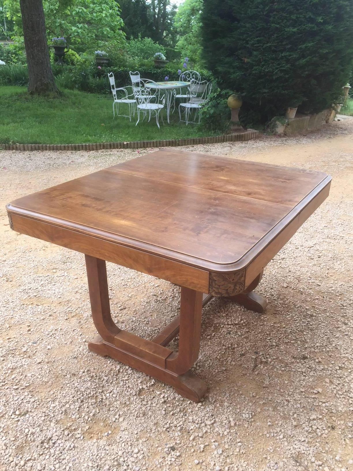 20th Century French Extending Table, 1940s 1
