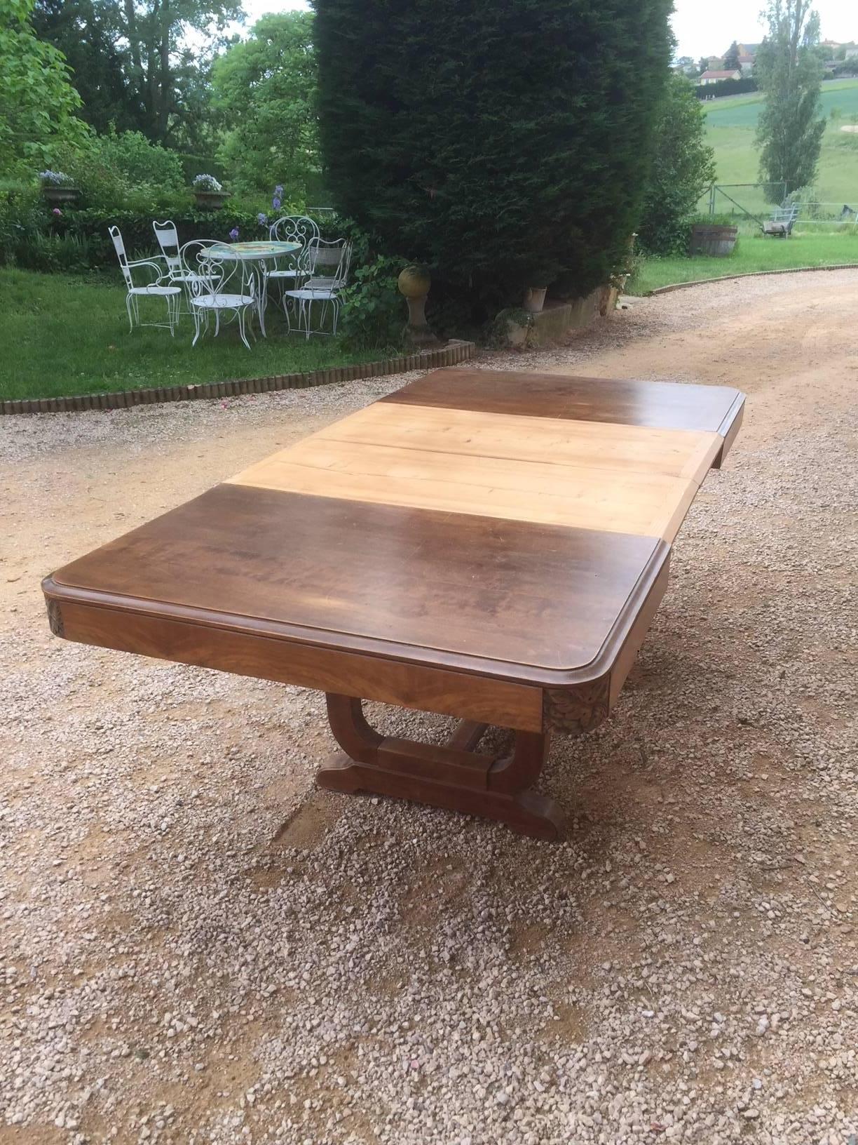 20th Century French Extending Table, 1940s 3