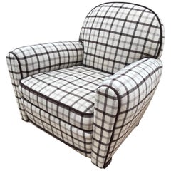 20th Century French Fabric Club Armchair