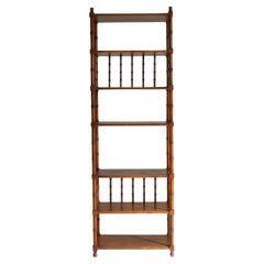 20th Century French Faux Bamboo Étagère