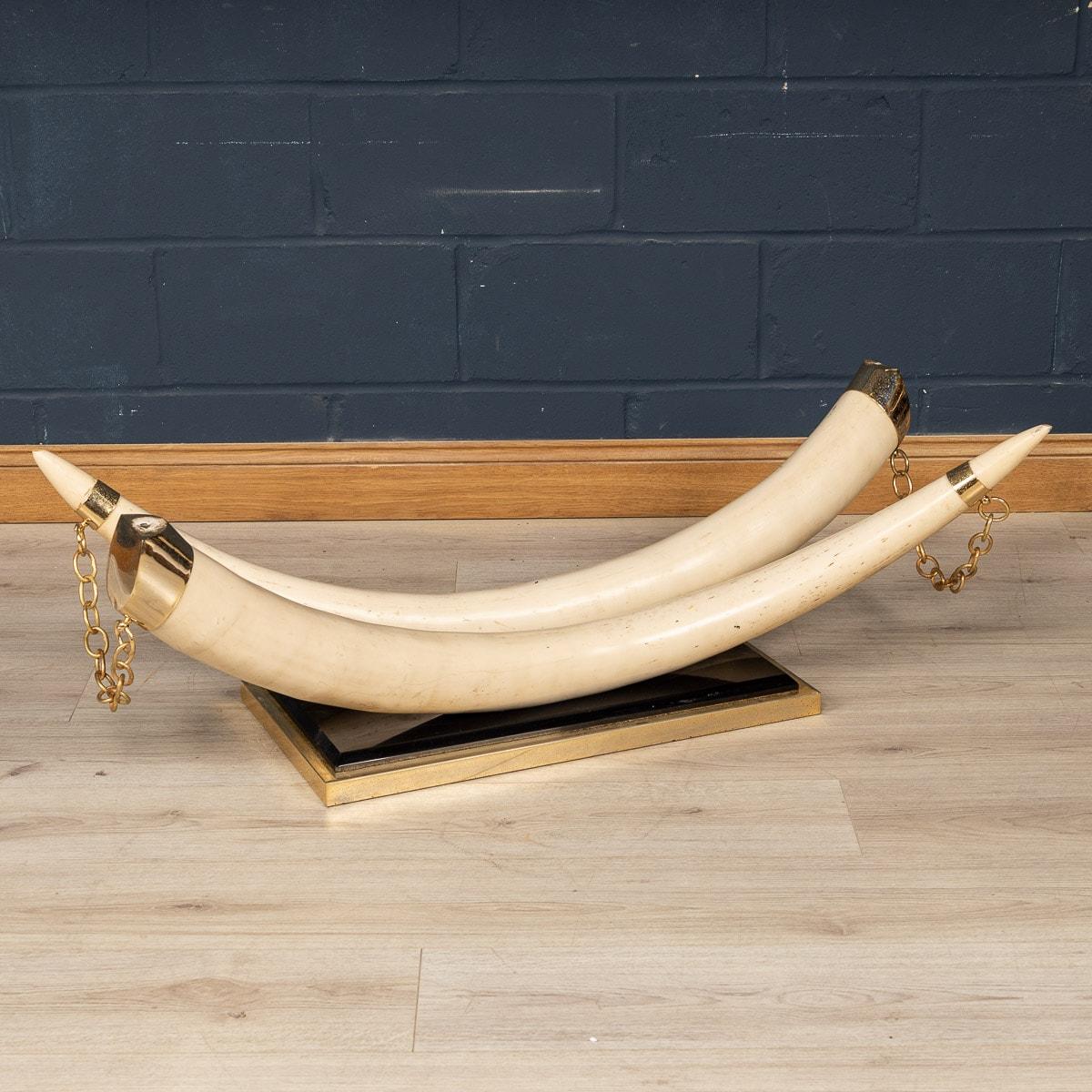 20th Century French Faux Tusk Coffee Table, c.1970 For Sale 3