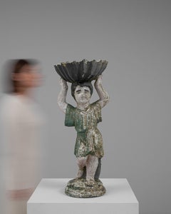 20th Century French Figurative Sculpture in Grey Concrete