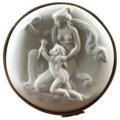 20th Century French Fine Porcelain White Chocolate Box by Limoge