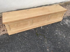 Cassaforte da tavolo in abete francese sabbiato del XX secolo, anni '30