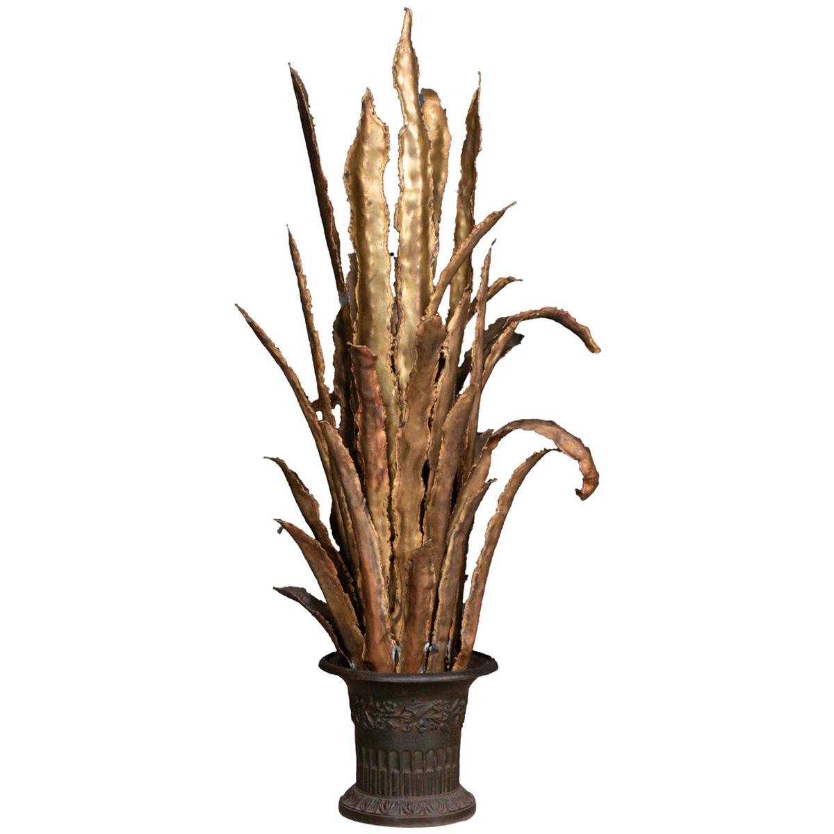 20th Century French Floor Lamp in the Shape of a Sansevieria
