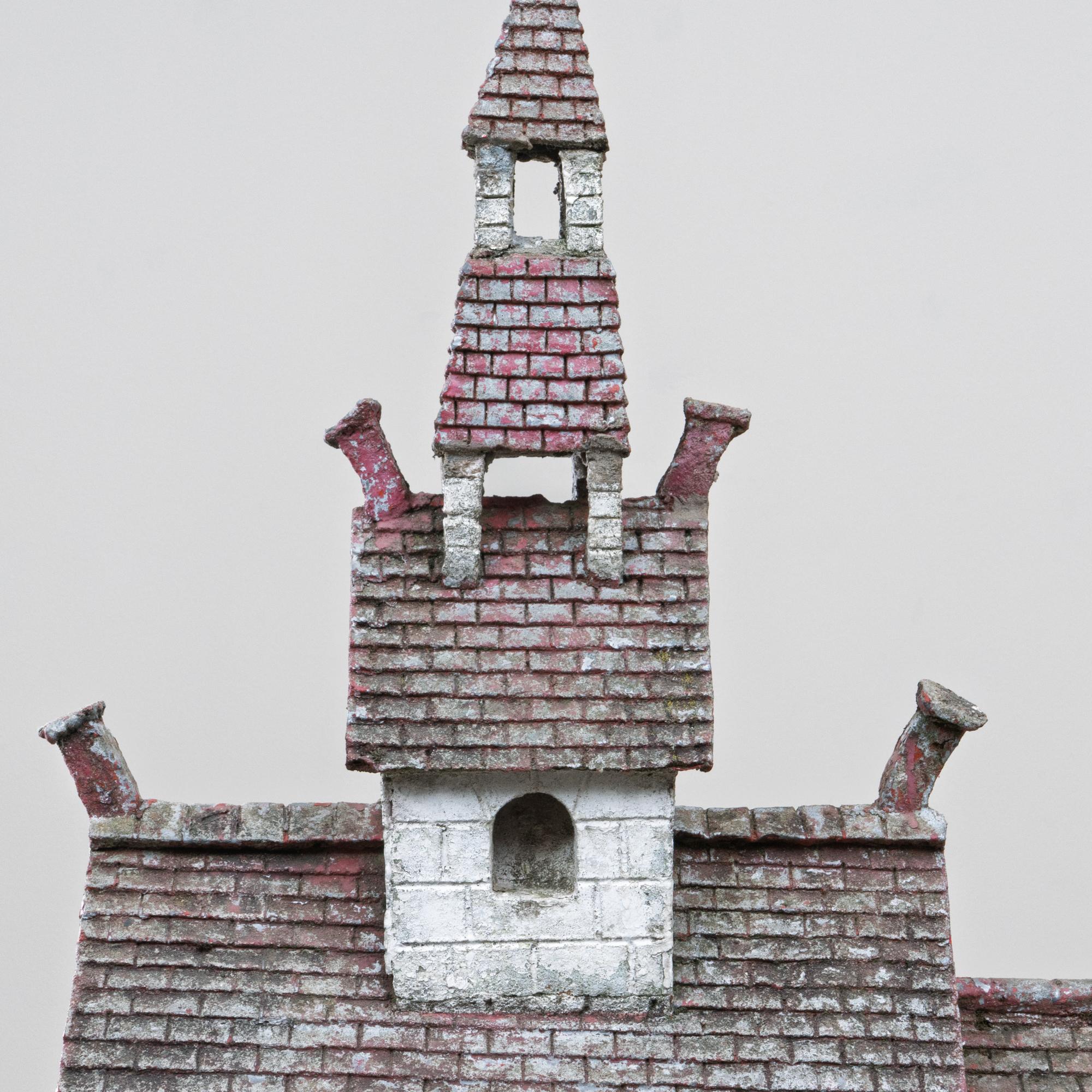 20th Century French Folk Art Concrete Model of Church For Sale 7