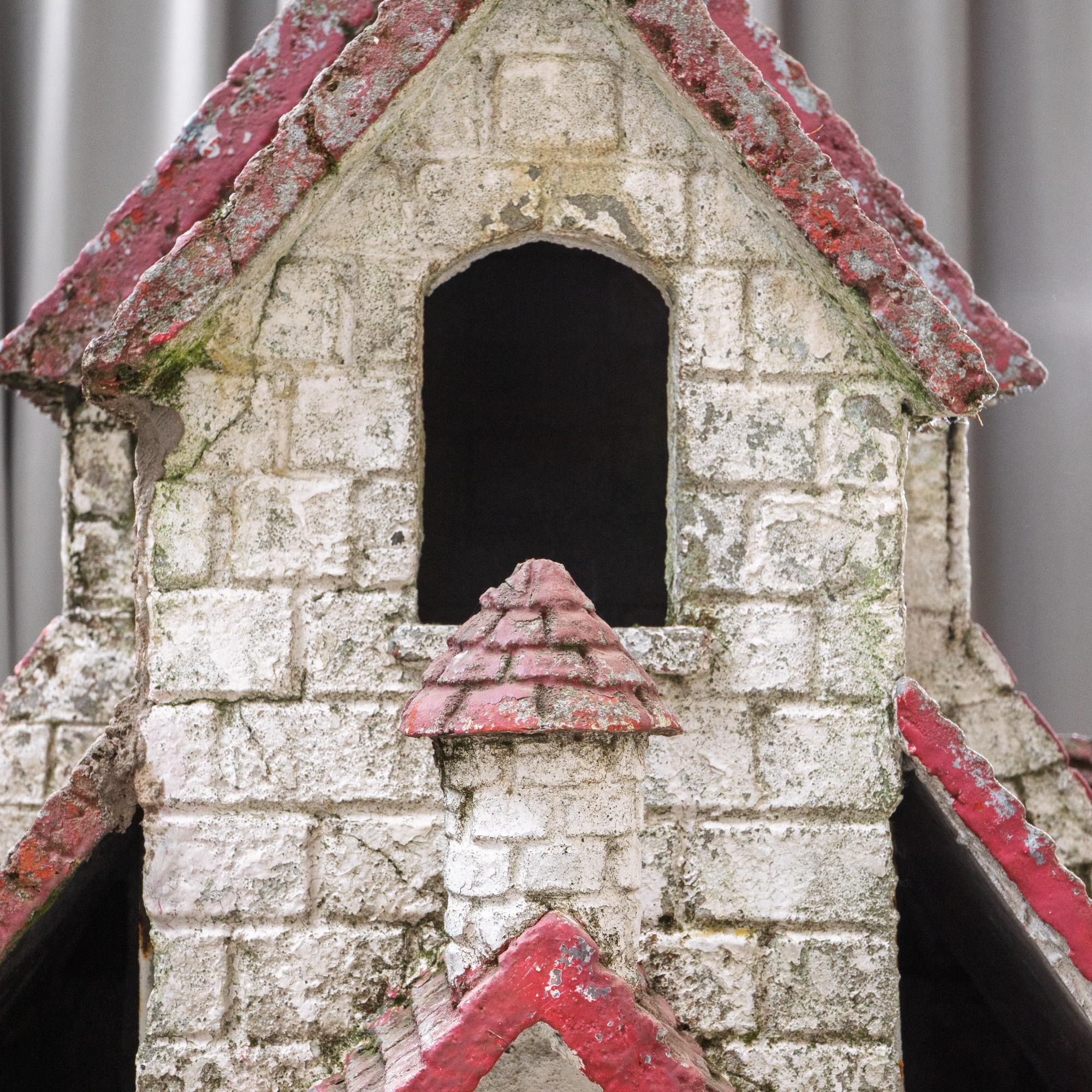 20th Century French Folk Art Concrete Model of Church For Sale 9