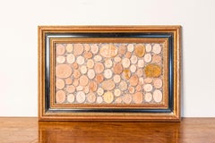 20th-Century French Framed Collection of Plaster Cameos
