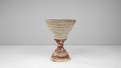 20th Century French Funnel-Shaped Concrete Planter