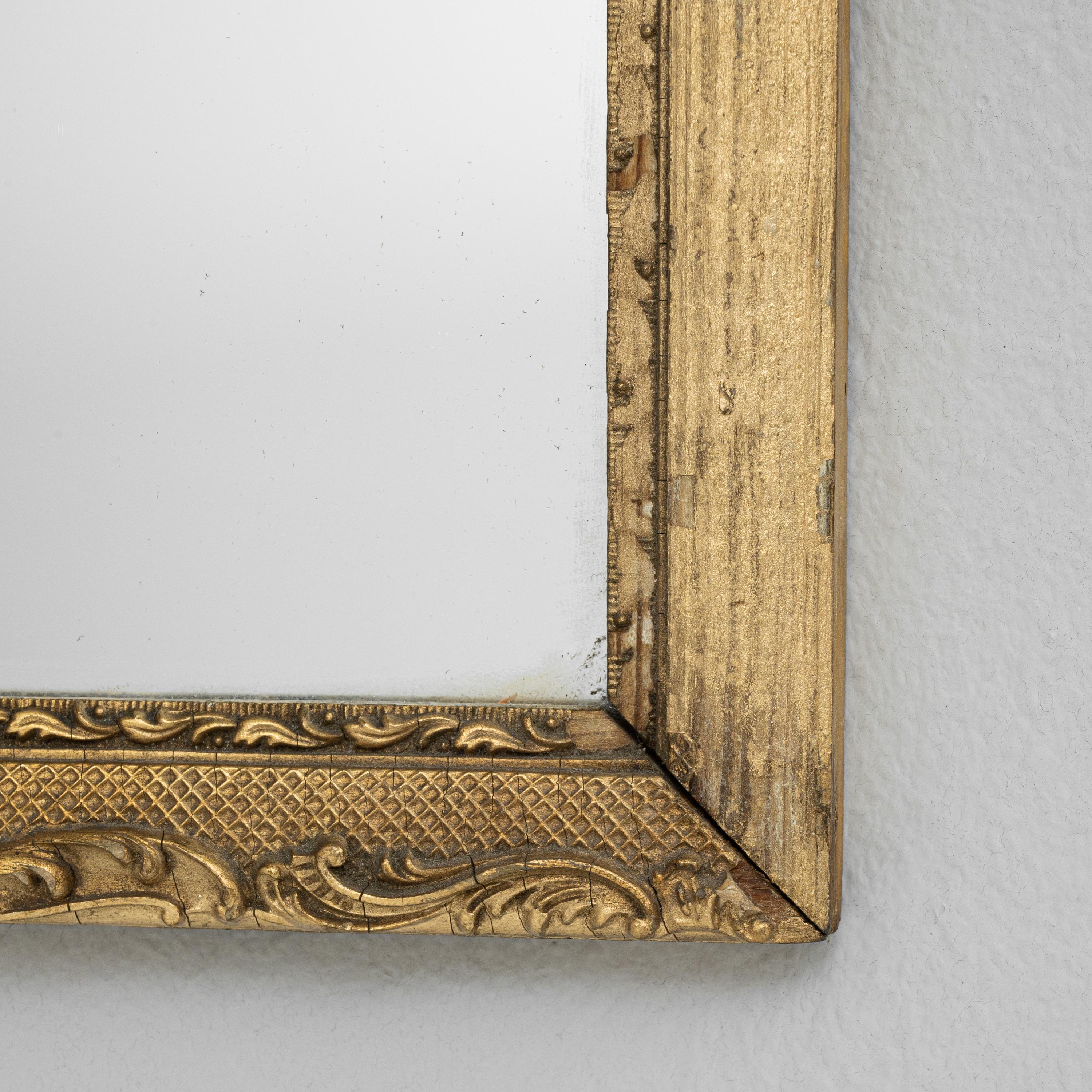 20th Century French Gilded Wood Mirror For Sale 6