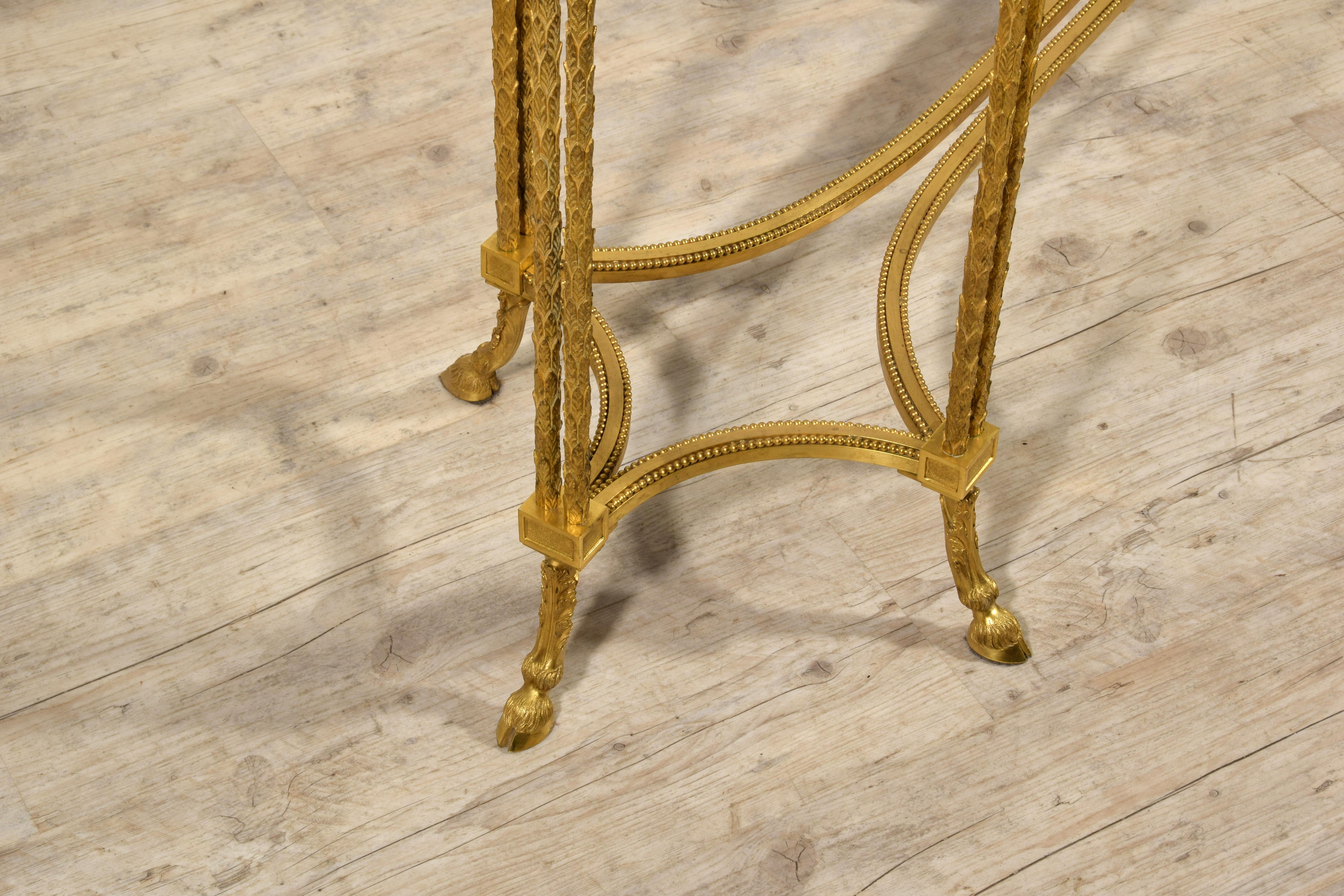 20th century, French Gilt Bronze Console Table by Maison Baguès  For Sale 11