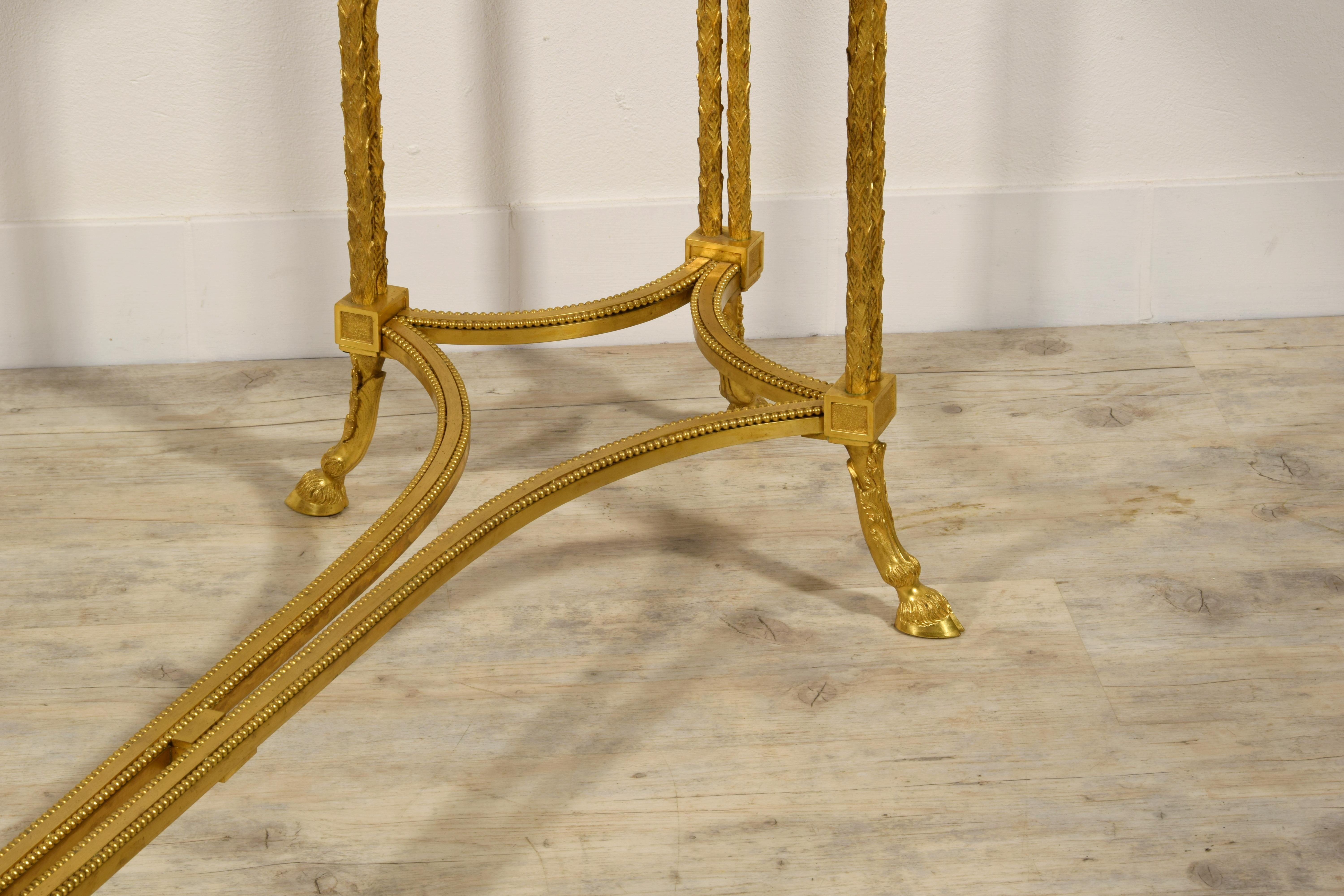 20th century, French Gilt Bronze Console Table by Maison Baguès  For Sale 15