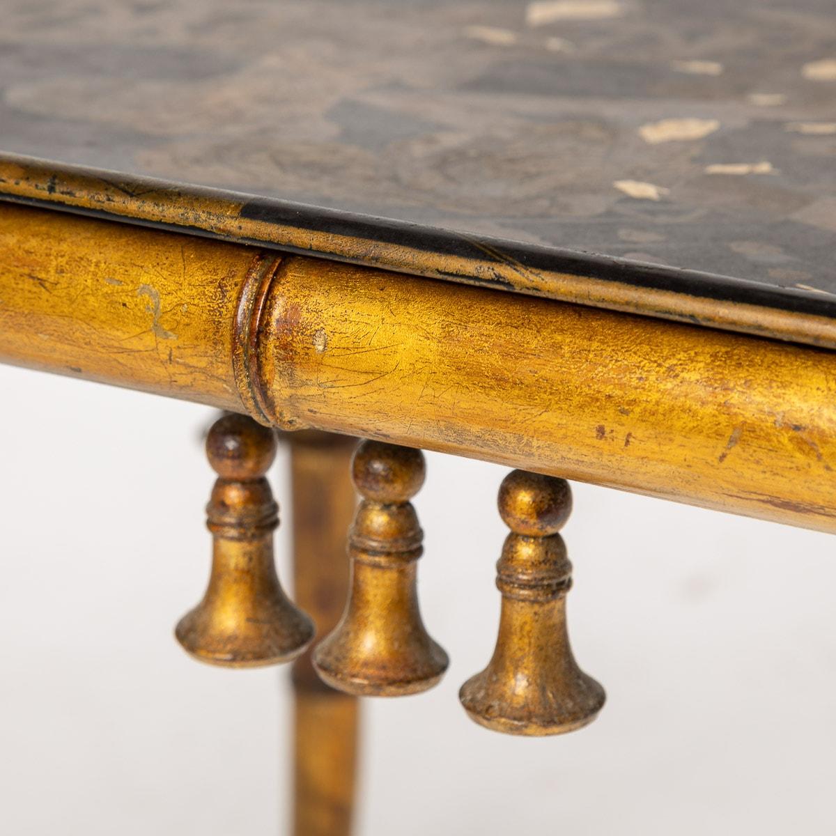 20th Century French Giltwood & Japanese Style Lacquer Table with Tray, C.1880 For Sale 16