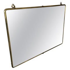 20th Century French Gilted Brass Mirror, 1950s