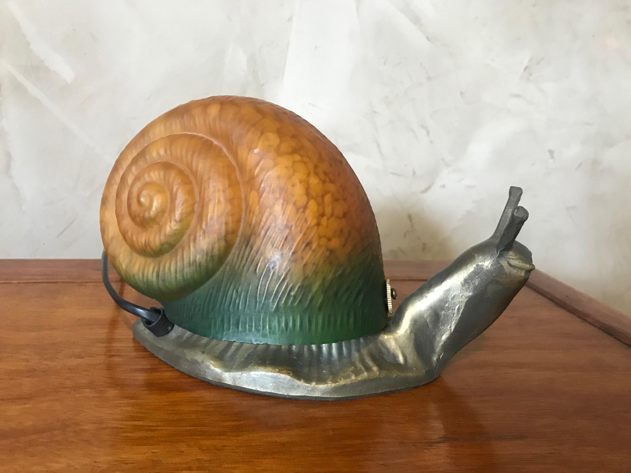 vintage snail lamp