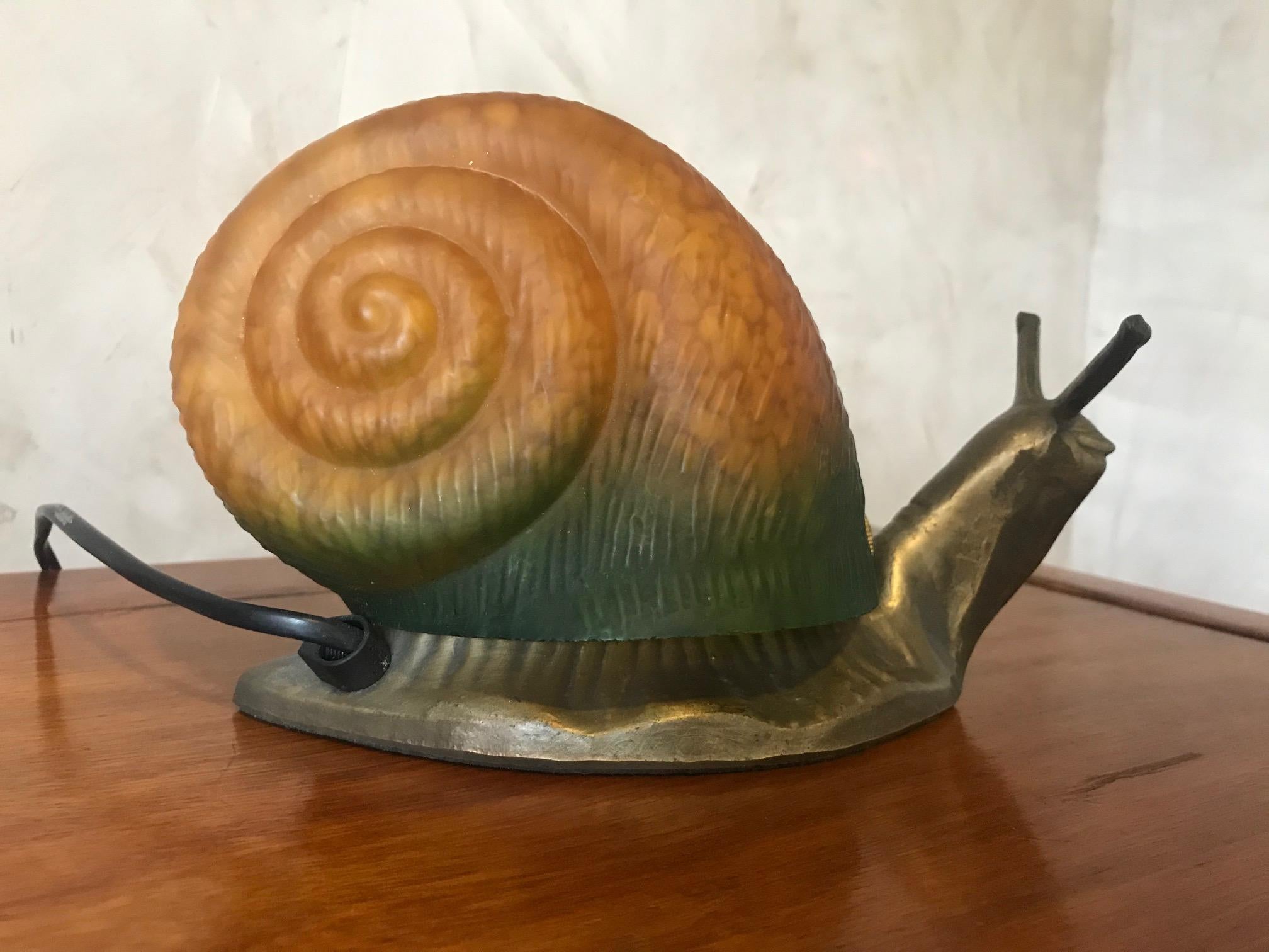 snail lamp vintage