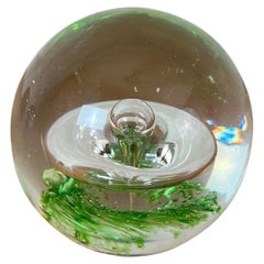 20th century French Glass Paperweight, 1980s