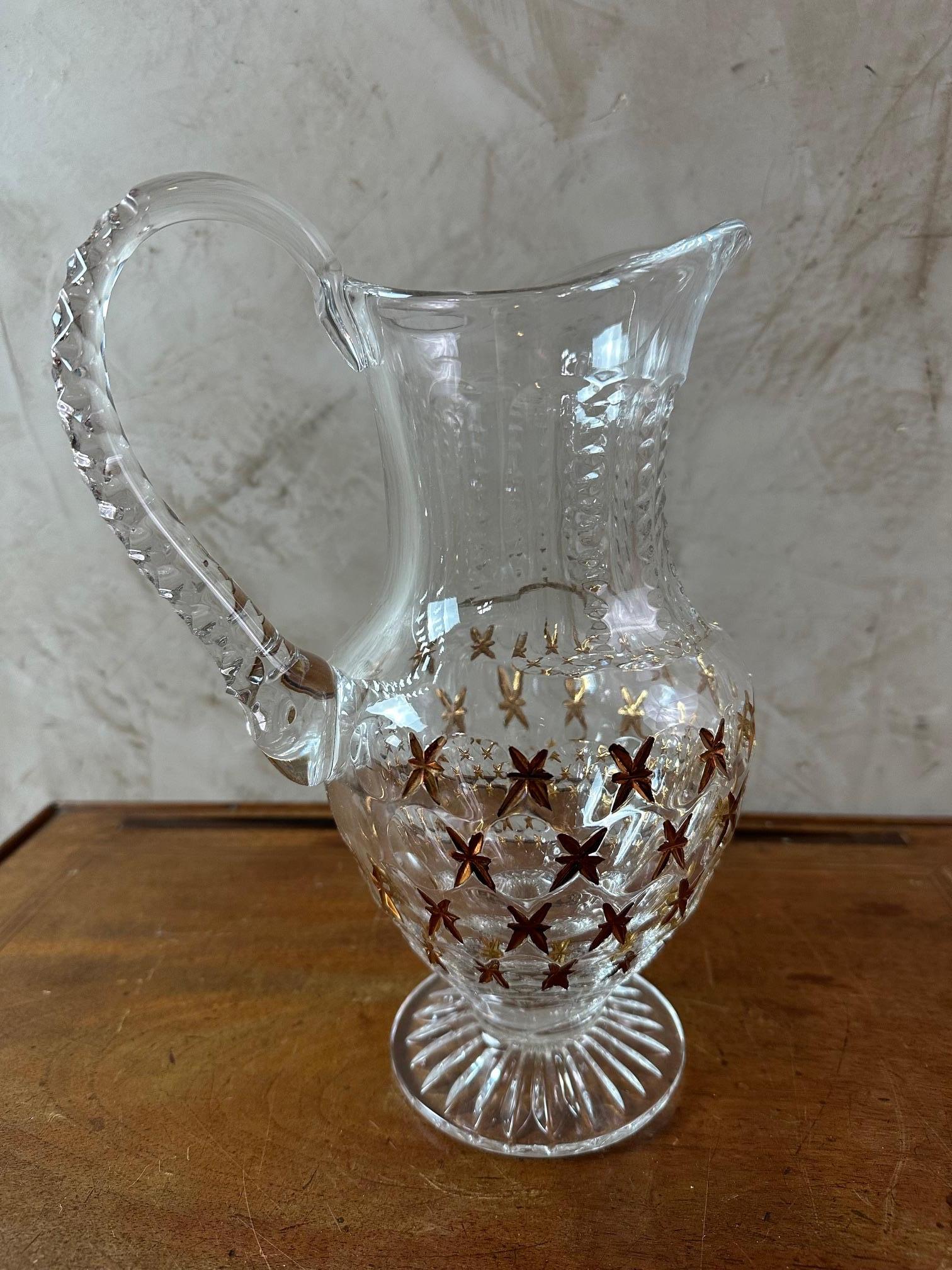 Verre Pichet en verre français du 20e siècle, 1980 en vente