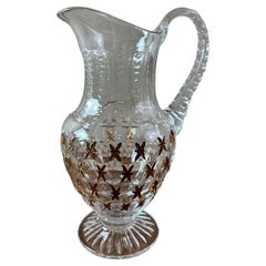 Pichet en verre français du 20e siècle, 1980