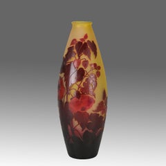 Early 20th Century Art Nouveau Vase entitled "Large Floral Vase" by Emile Galle