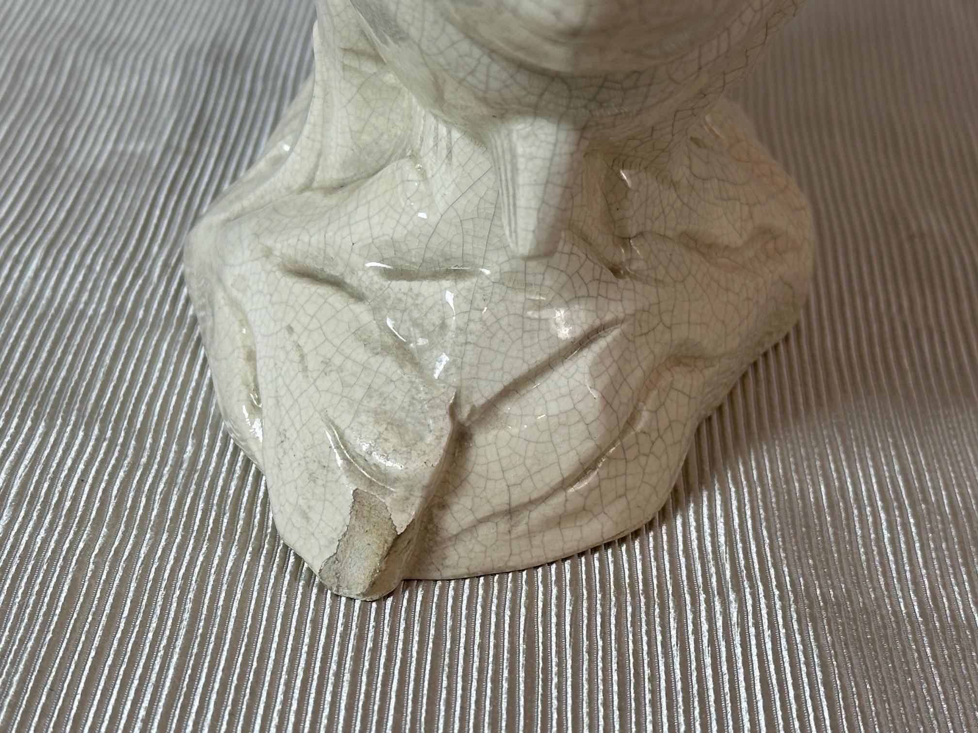 Escultura de pez de cerámica esmaltada francesa del siglo XX Firmada L.Fontinelle, Años 30 en venta 2