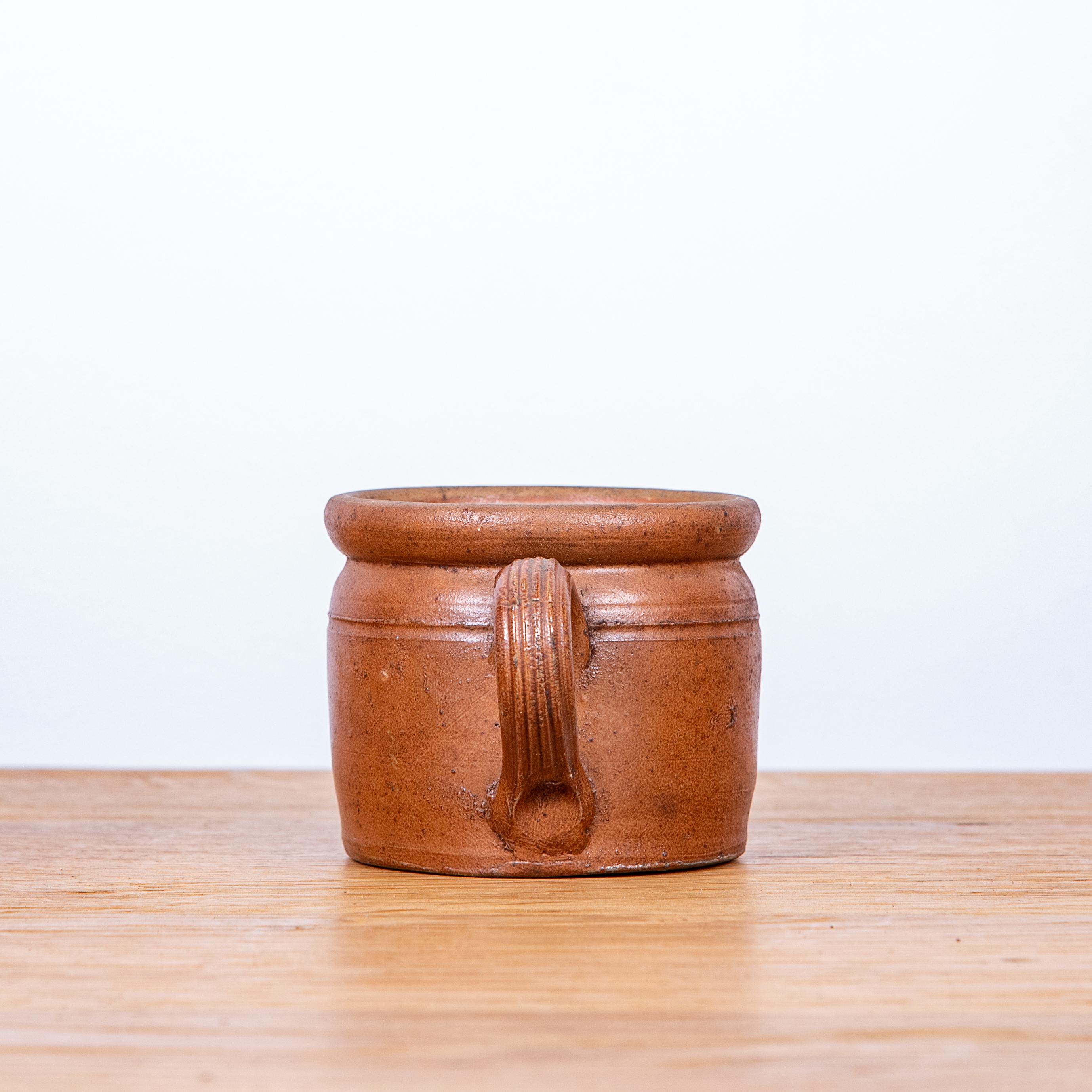 Mid-20th Century 20th Century French Glazed Ceramic Pot For Sale