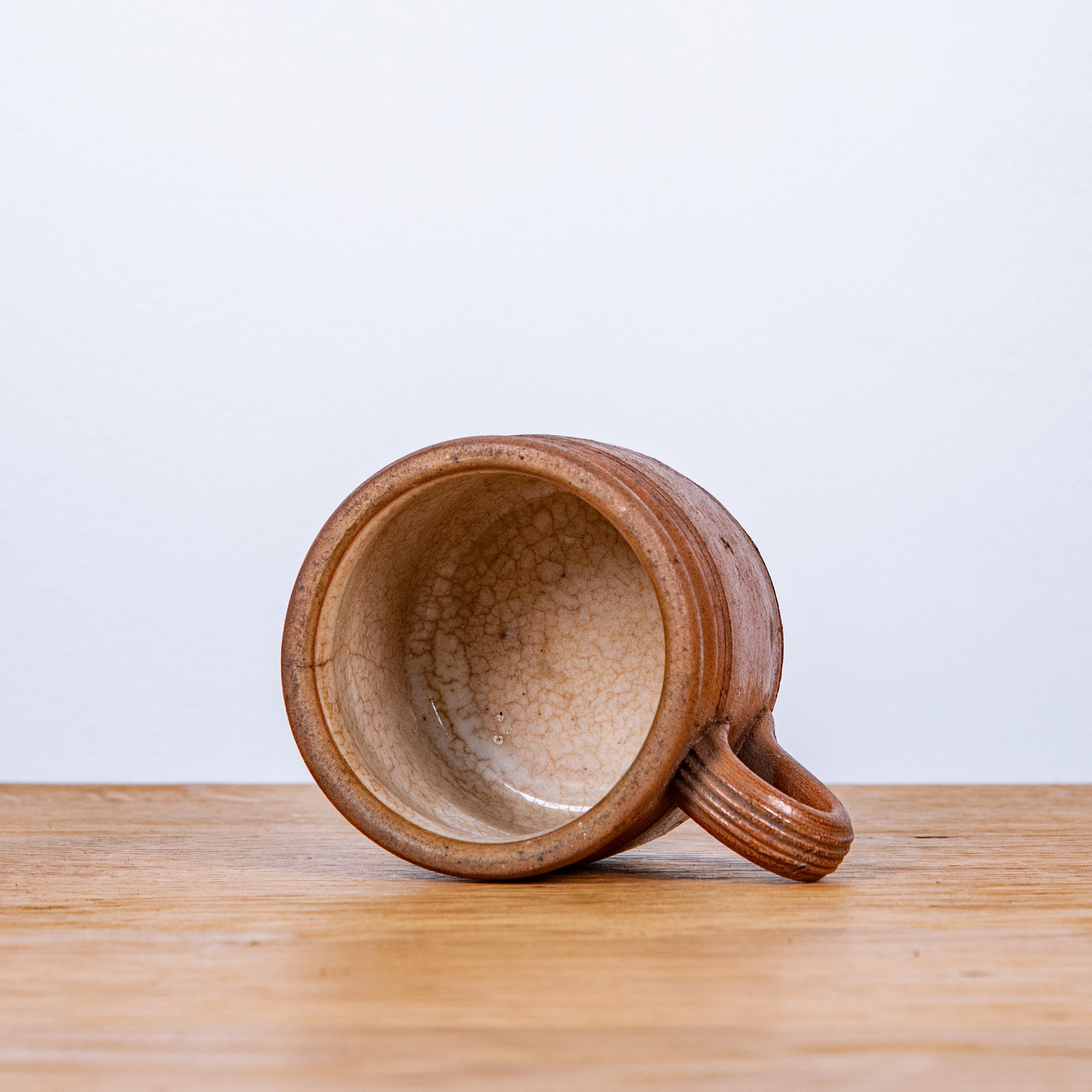 20th Century French Glazed Ceramic Pot For Sale 1
