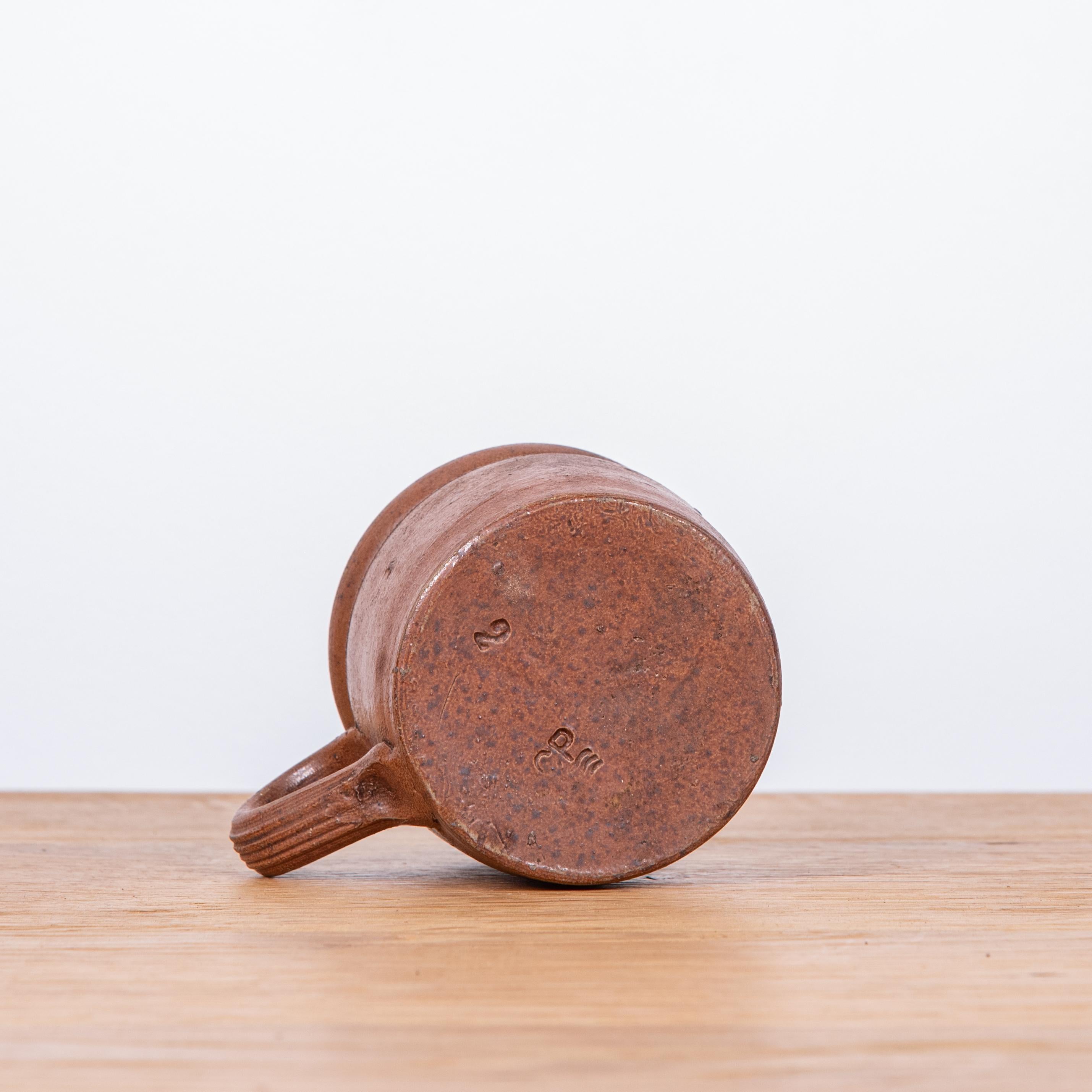 20th Century French Glazed Ceramic Pot For Sale 2