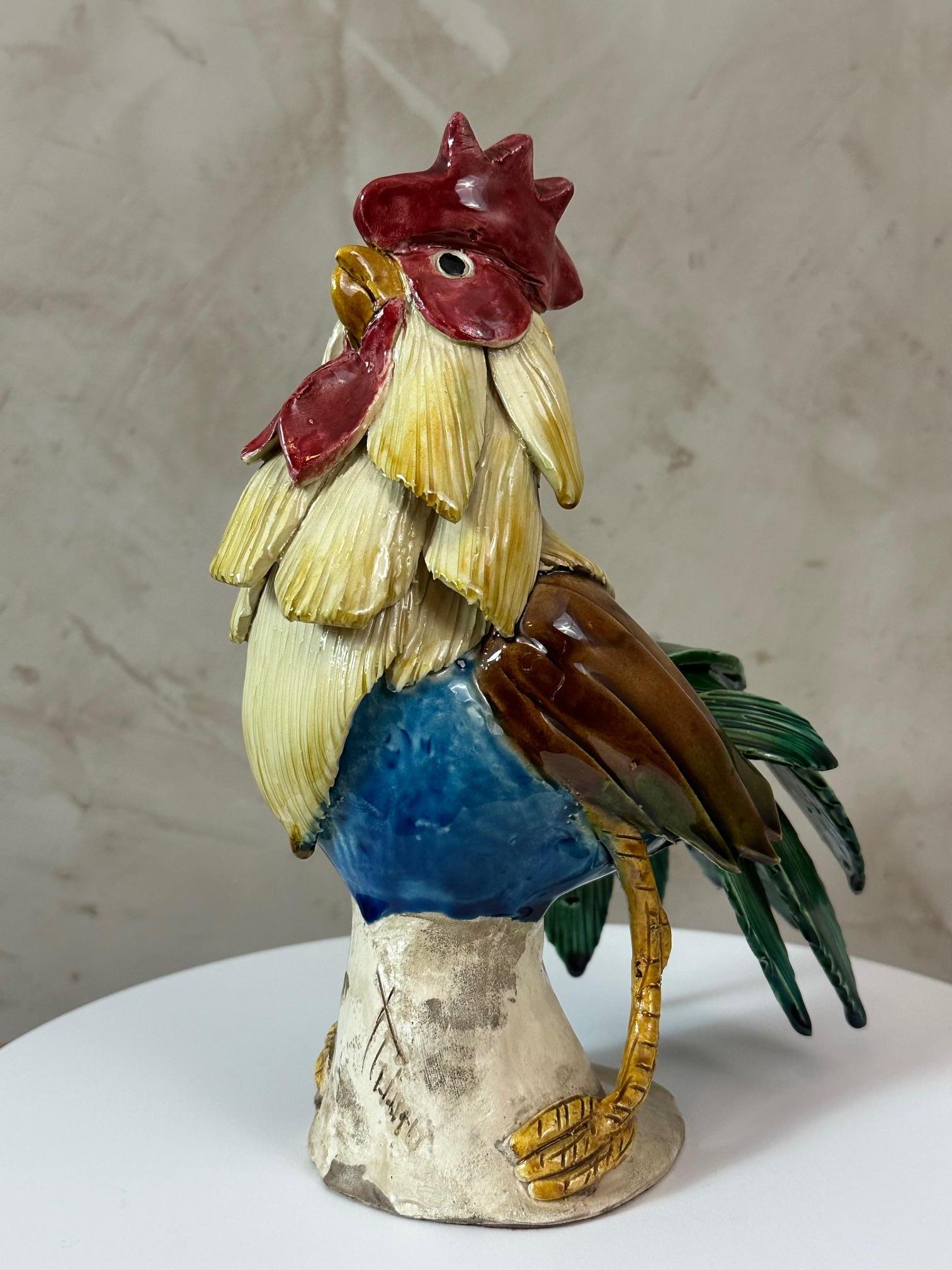 Coq français du 20e siècle en céramique émaillée en vente 1