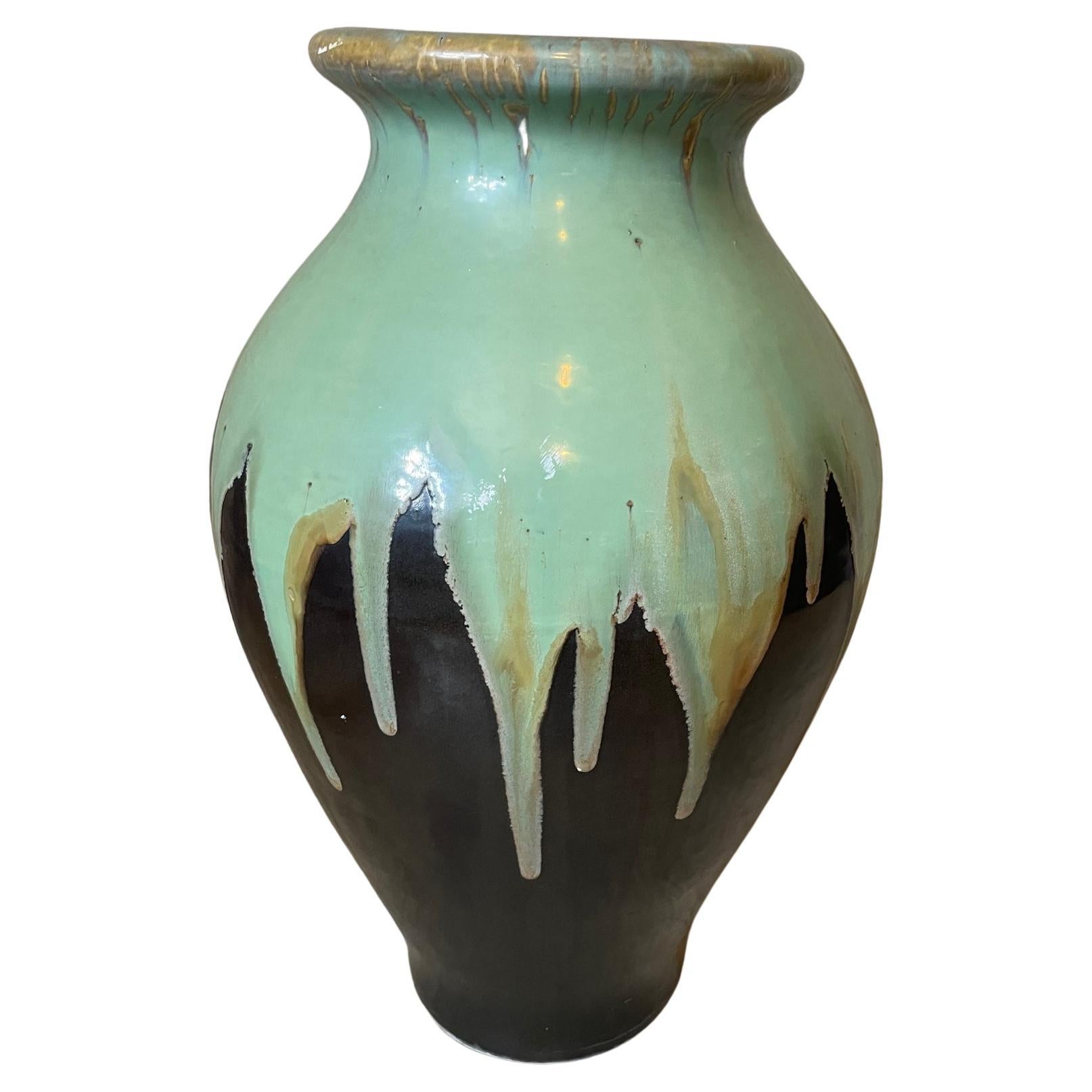 20th Century French Glazed Terracotta Pot, 1950s