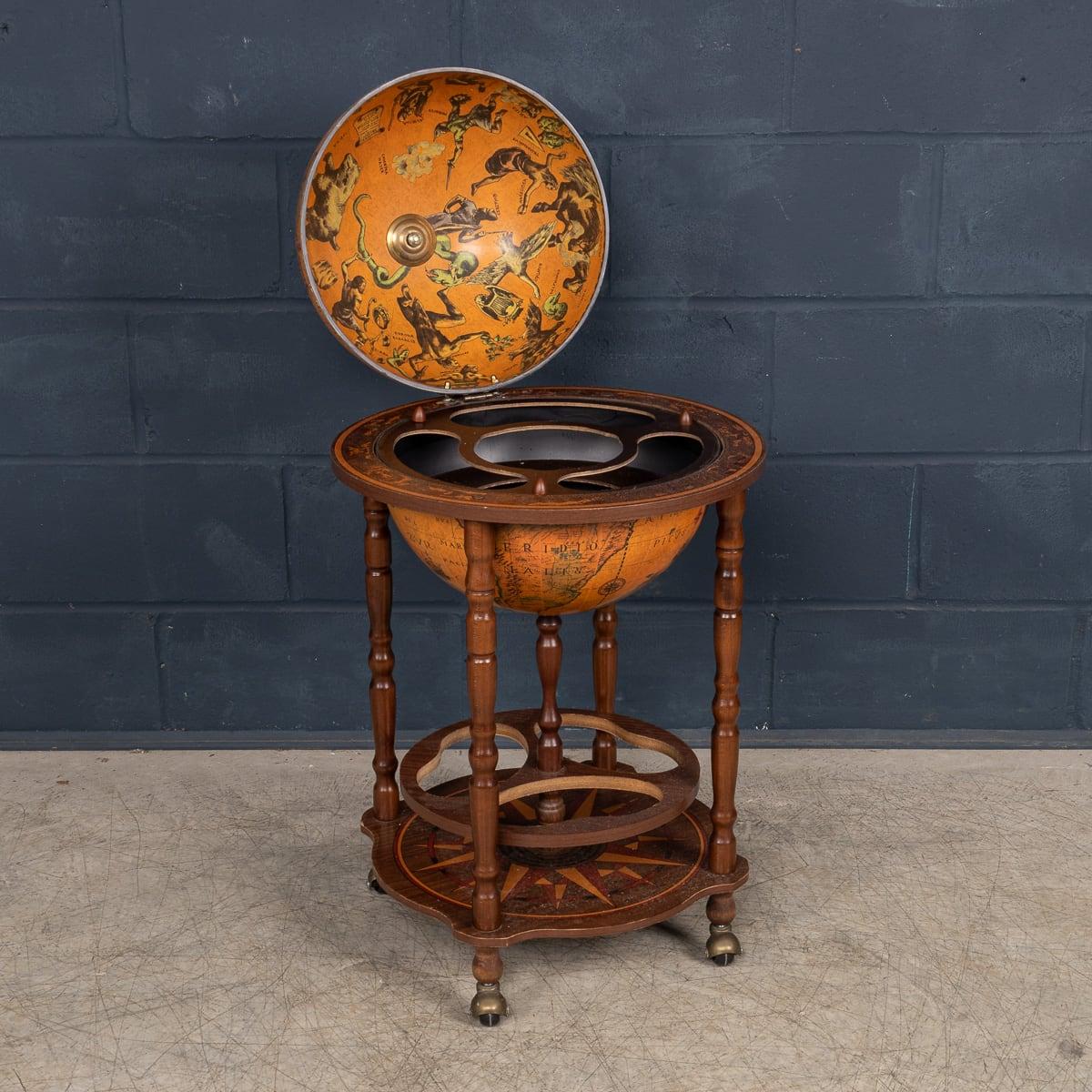 20th Century French Globe Drinks Trolley c.1970 2
