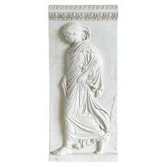 Französische Göttin der griechischen Mythologie, Wandskulpturrelief, 20. Jahrhundert