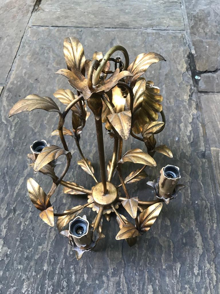 20th Century French Gold Gilt Light In Good Condition For Sale In Southall, GB