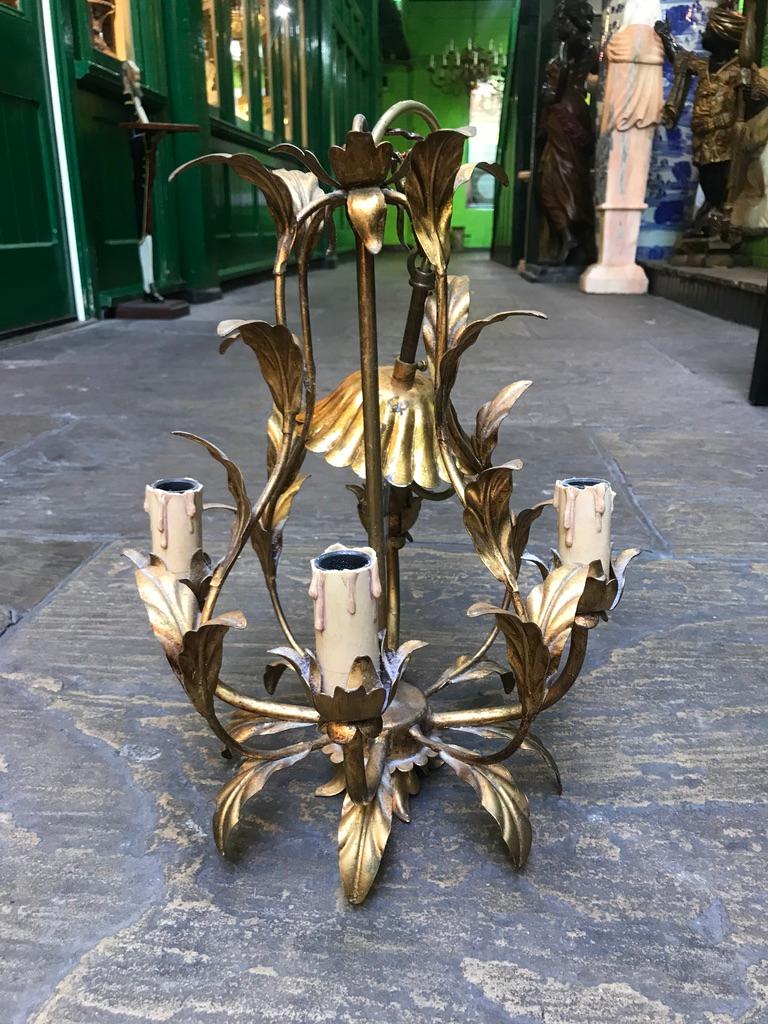 20th Century French Gold Gilt Light For Sale 3