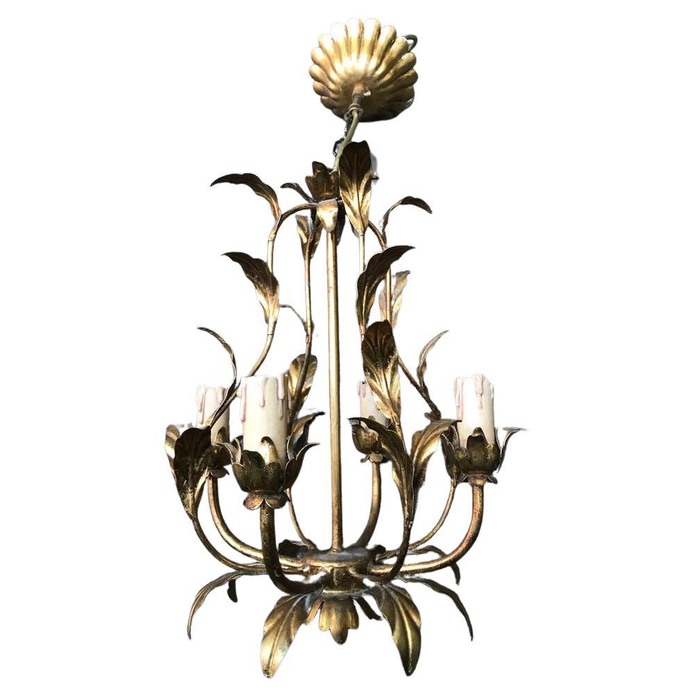 20th Century French Gold Gilt Light For Sale