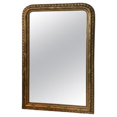 20th Century French Golden Wood and Stucco Mirror, 1900s