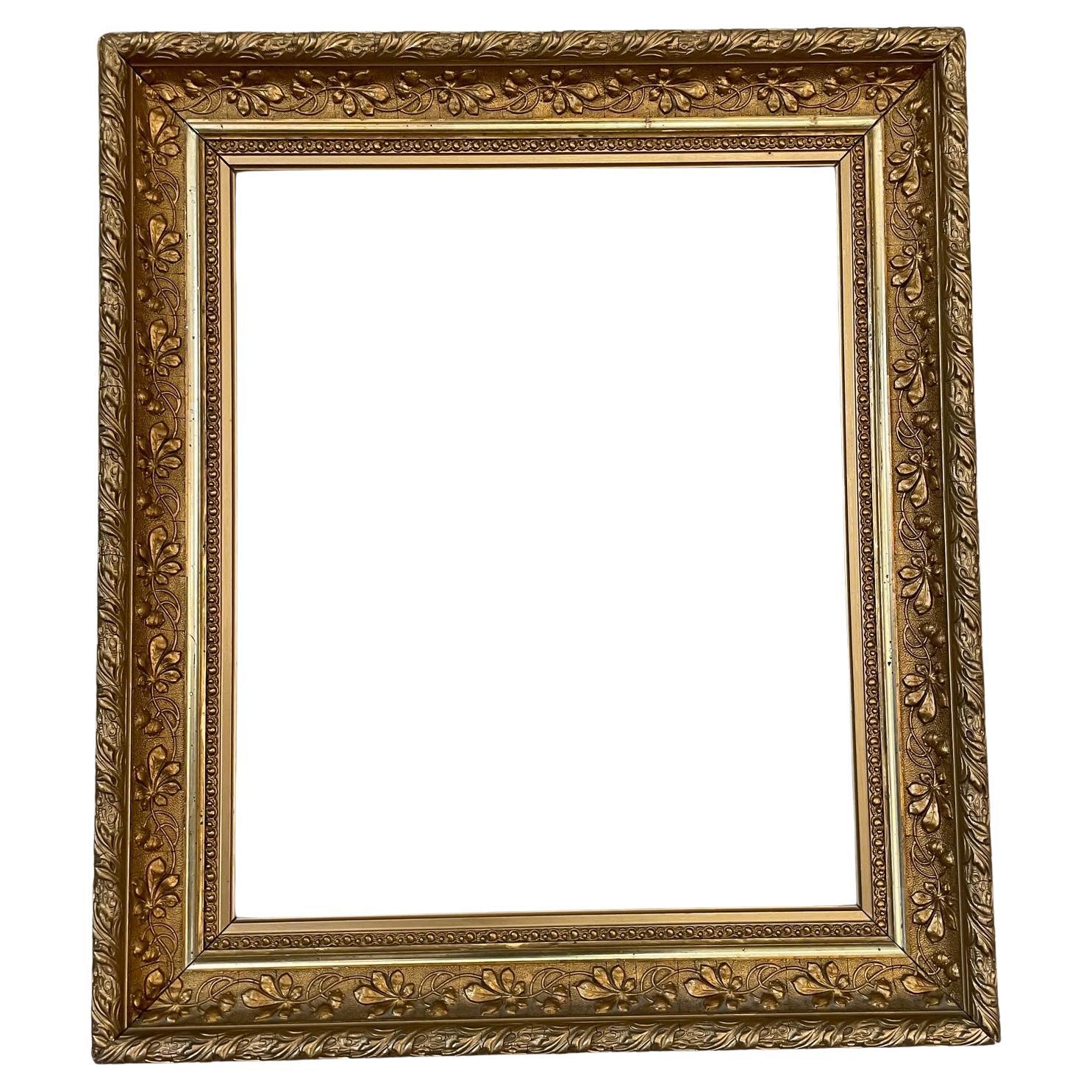 20. Jahrhundert Französisch Golden Wood Frame, 1900s
