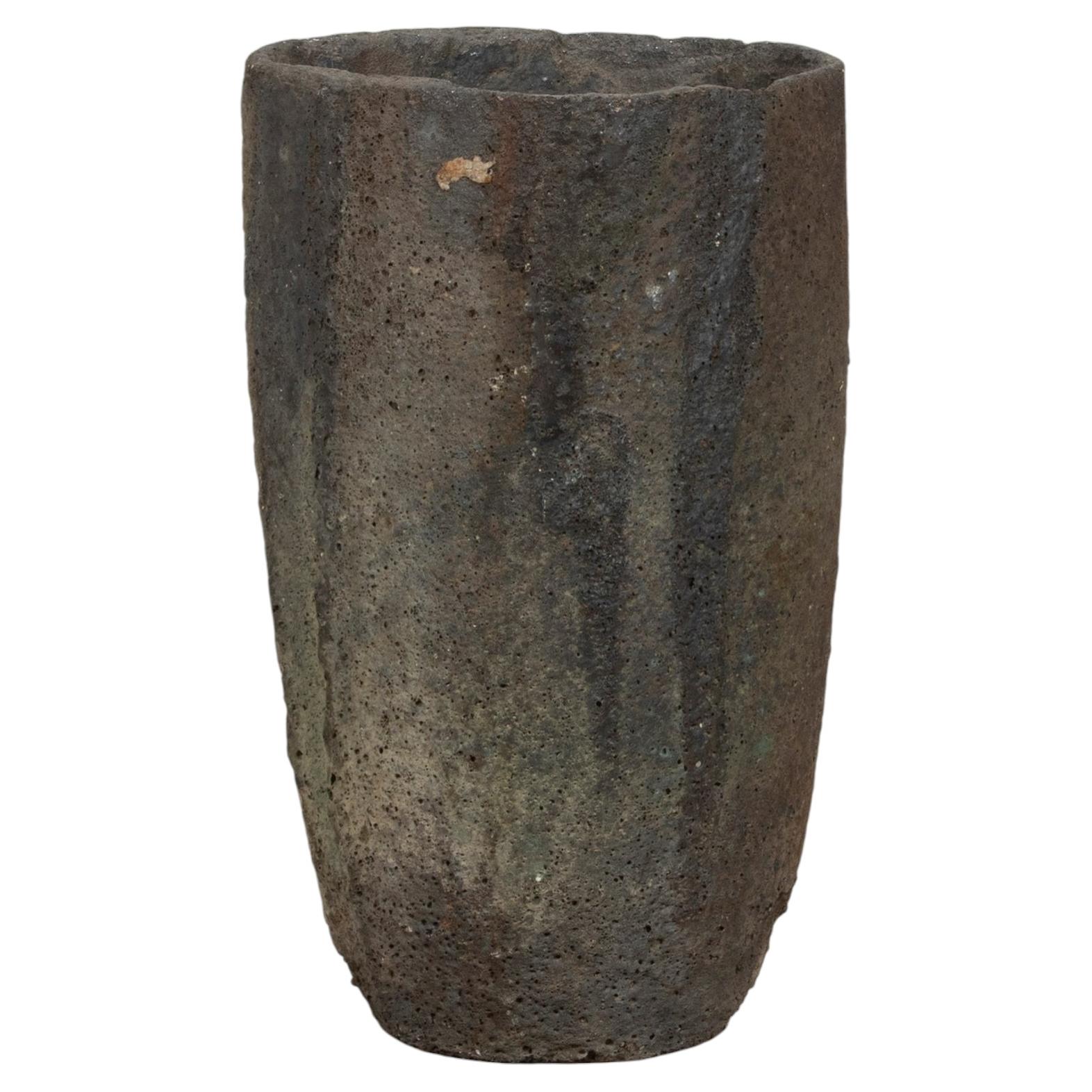 20th Century French Graphite-Clay Foundry Crucible