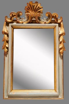 Französischer handgeschnitzter Wandspiegel aus vergoldetem Holz im Louis-XV-Stil des 20. Jahrhunderts