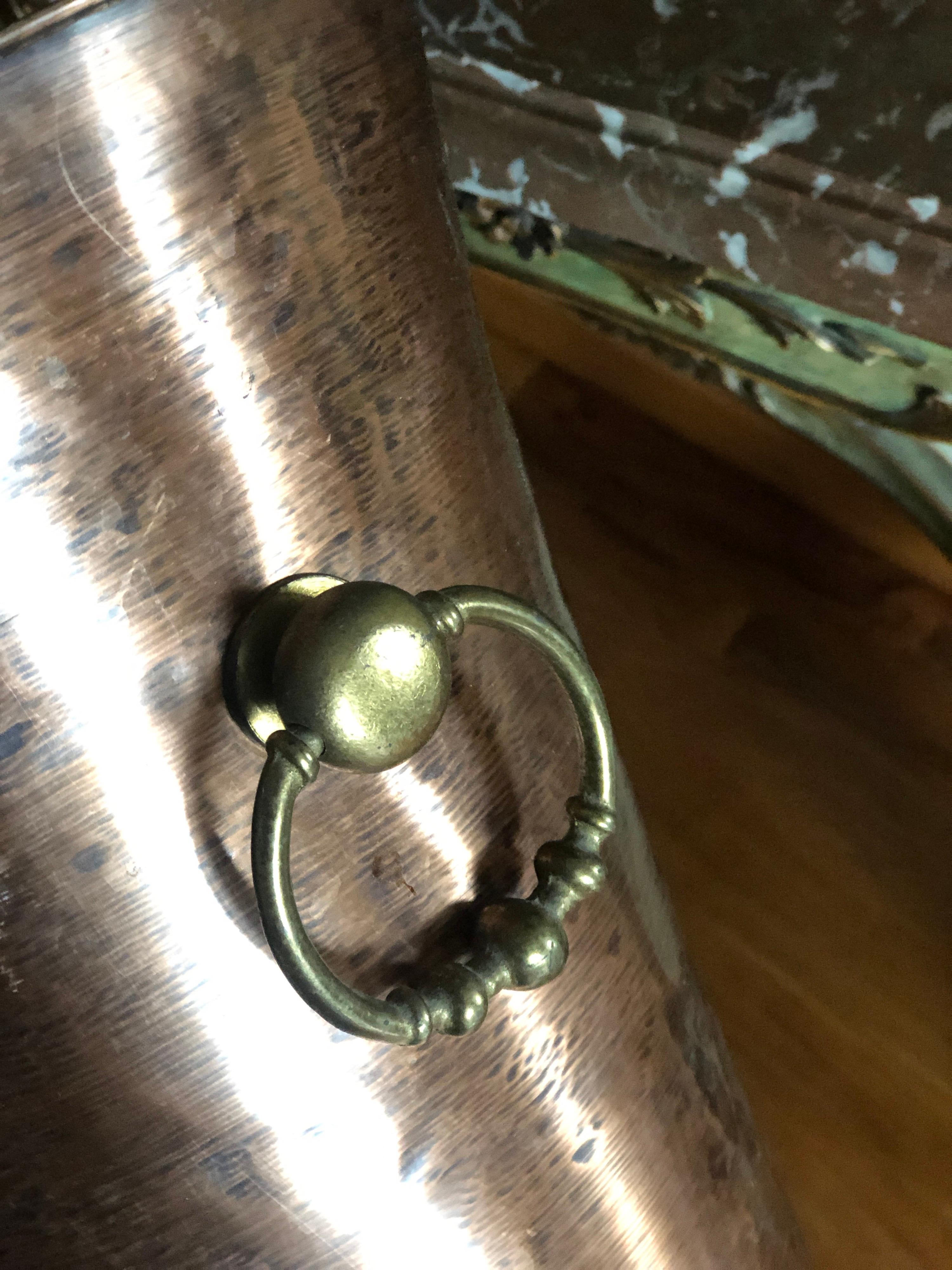 20th Century French Hand Hammered Copper Umbrella Holder 6