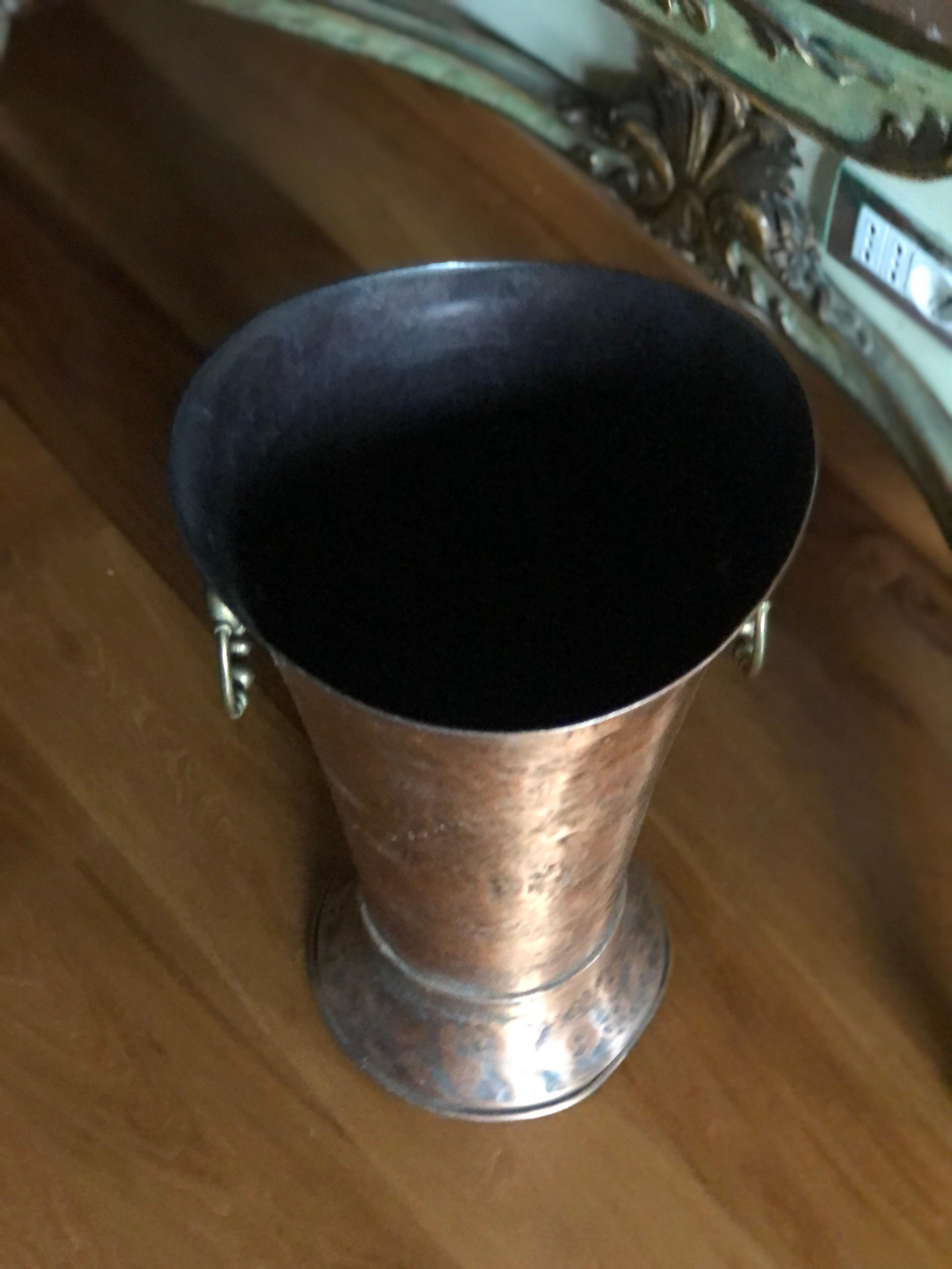 20th Century French Hand Hammered Copper Umbrella Holder 4