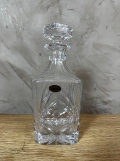 Caraffa per whisky in cristallo Hand Made francese del XX secolo, anni '50