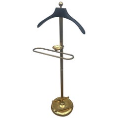 20th Century French Height Brass Coat Rack, 1950s