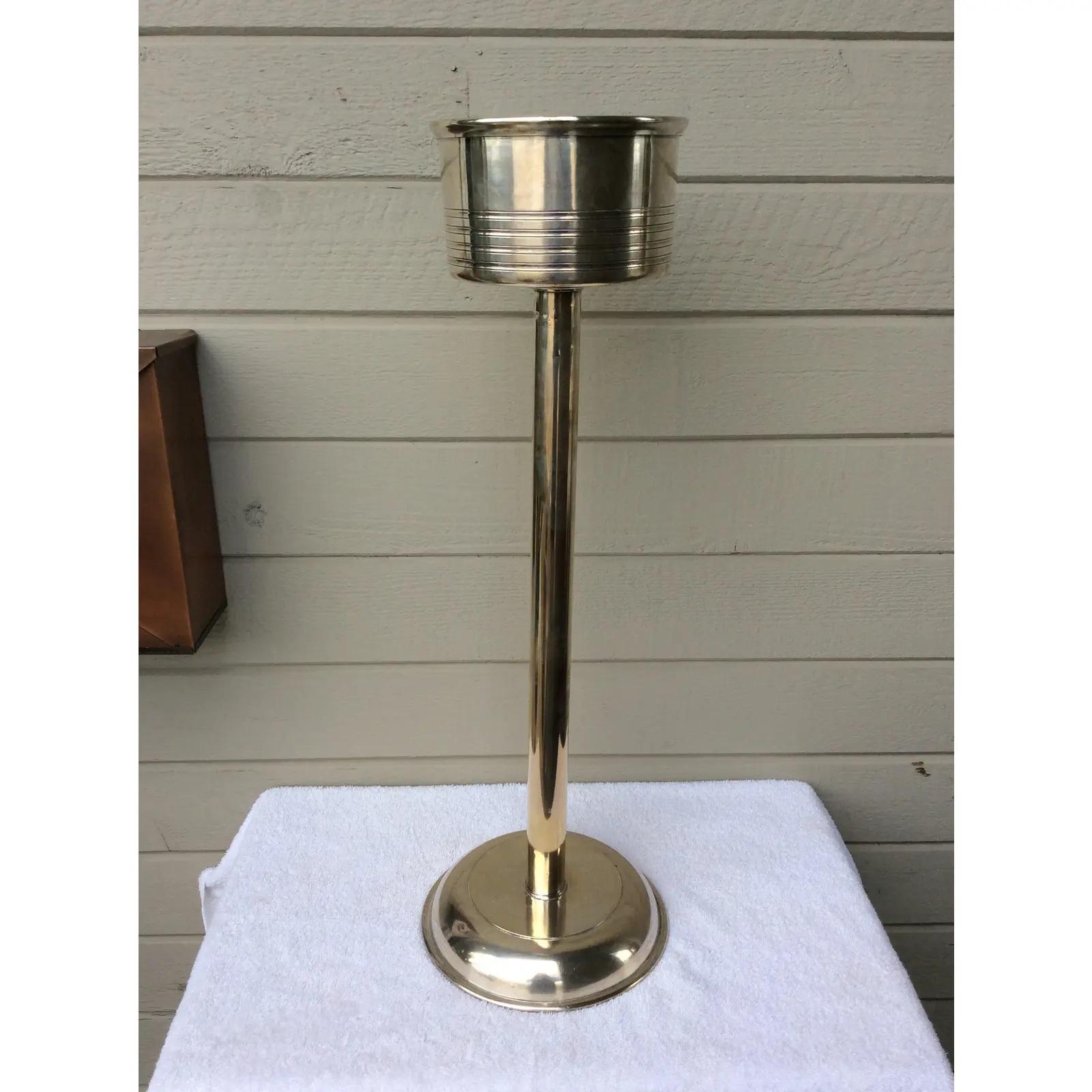 Soporte enfriador de champán de plata de hotel francés del siglo XX en venta 4