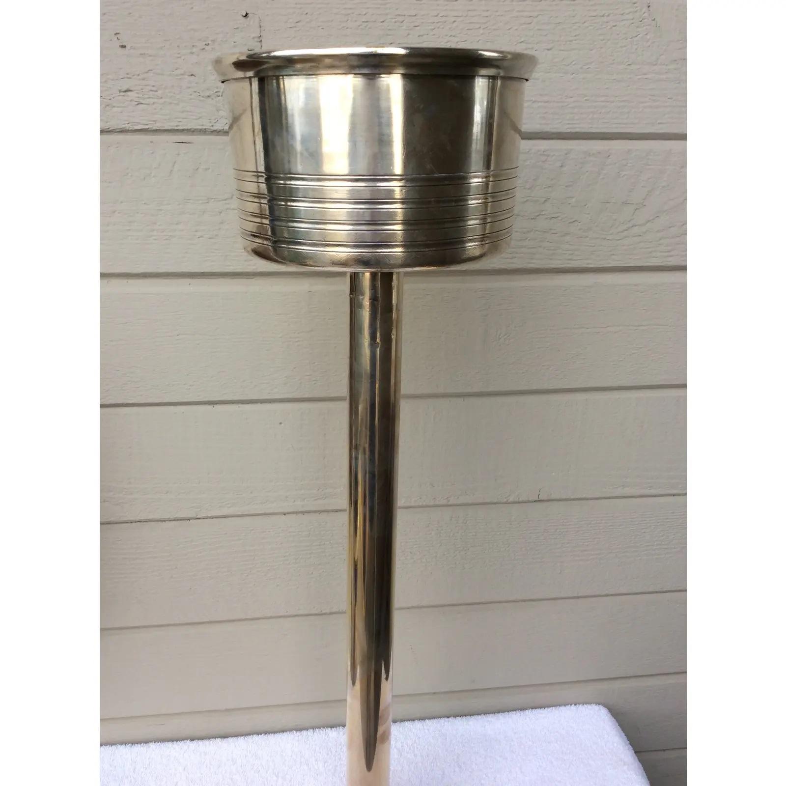 Soporte enfriador de champán de plata de hotel francés del siglo XX Francés en venta